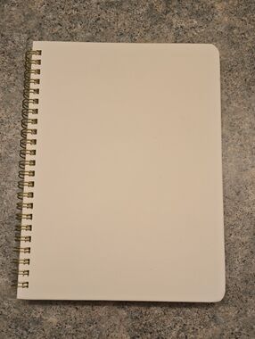 Blank Spiral Notebook - Cream Cover